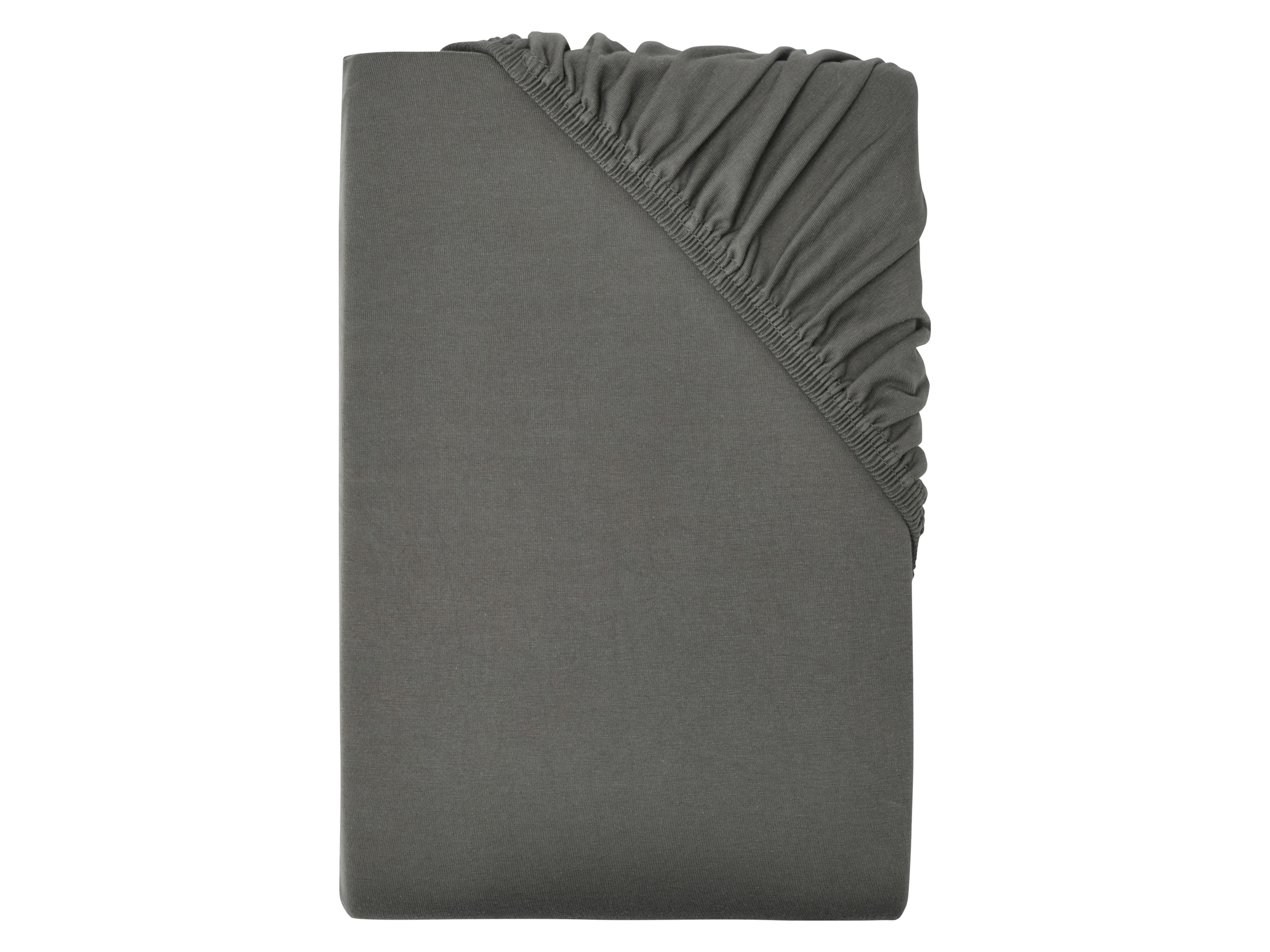 Livarno home Žerzejové napínací prostěradlo, 180-200 x 200 cm (šedá)