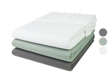 LIVARNO home Žerzejové napínací prostěradlo, 140-160 x 200 cm