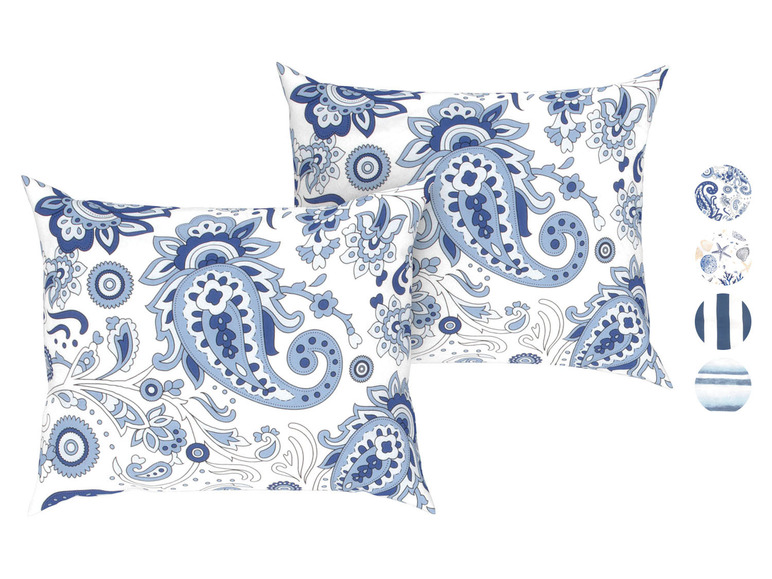  Zobrazit na celou obrazovku LIVARNO home Potah na polštář Renforcé, 50 x 60 cm, 2 kusy - Obrázek 1