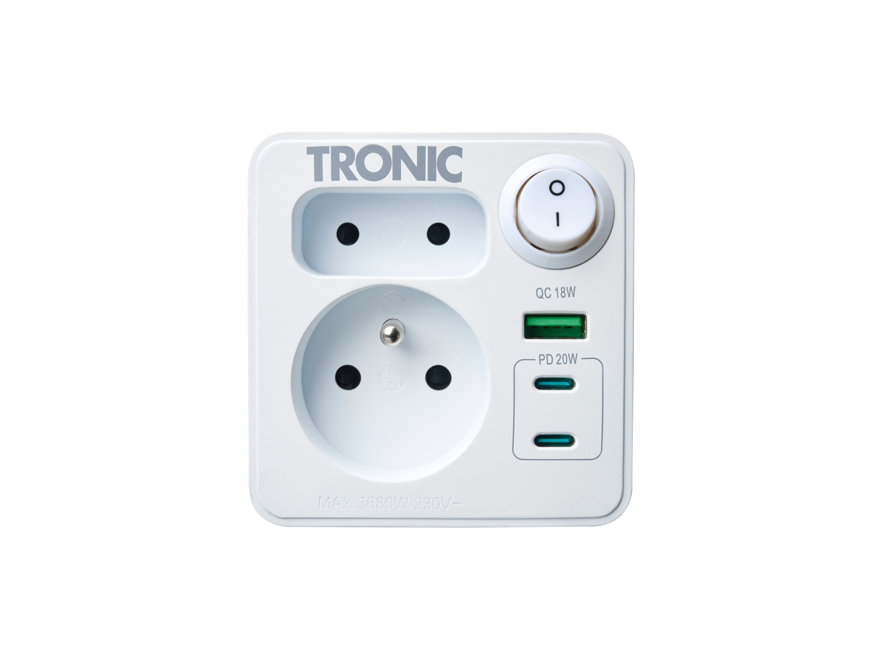 Tronic® Víceúčelová zásuvka s Usb-C + Usb-A