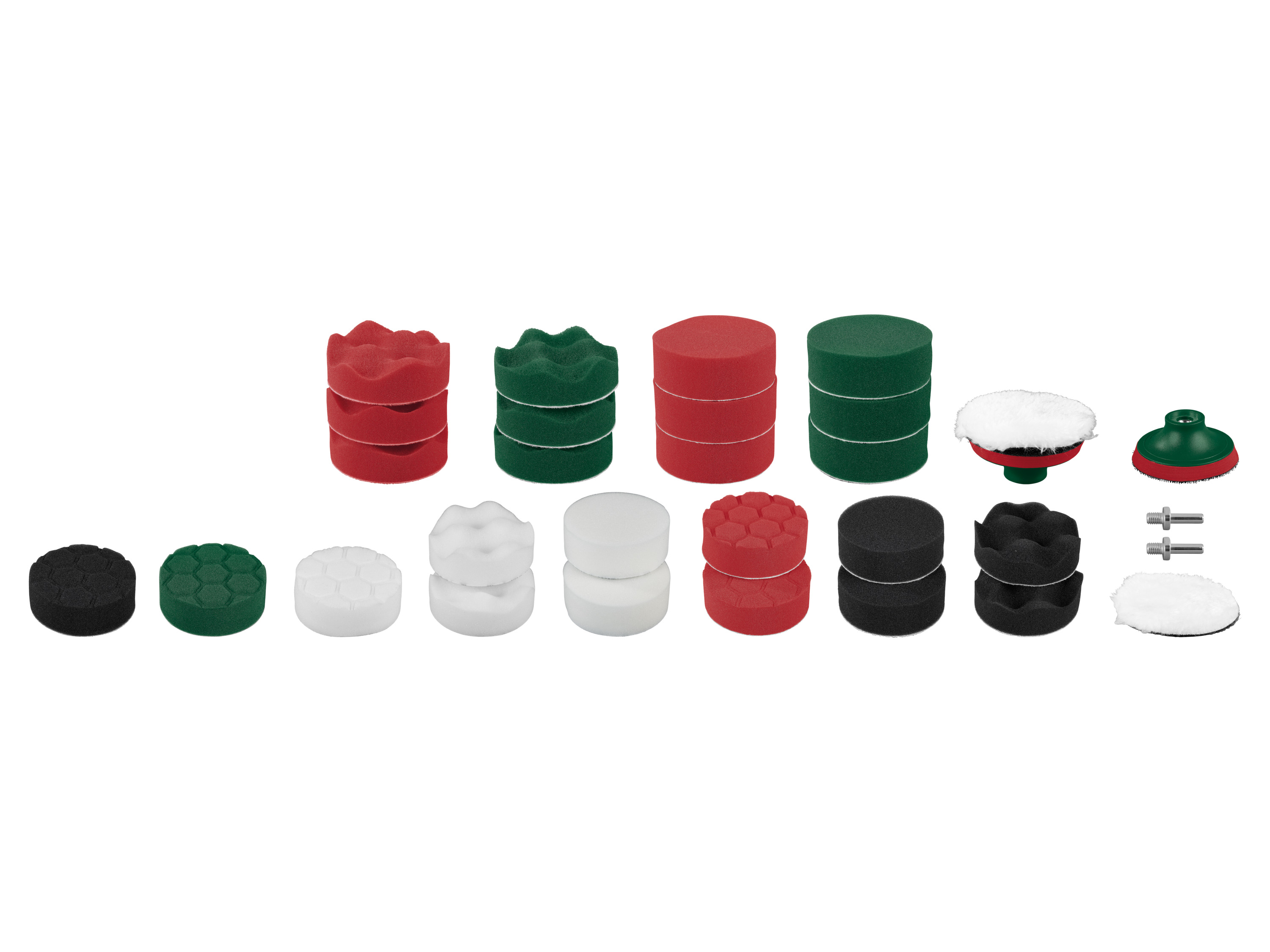 Parkside® Kartáče na čalounění / Sada lešticích nástavců (lešticí nástavce a houbičky)