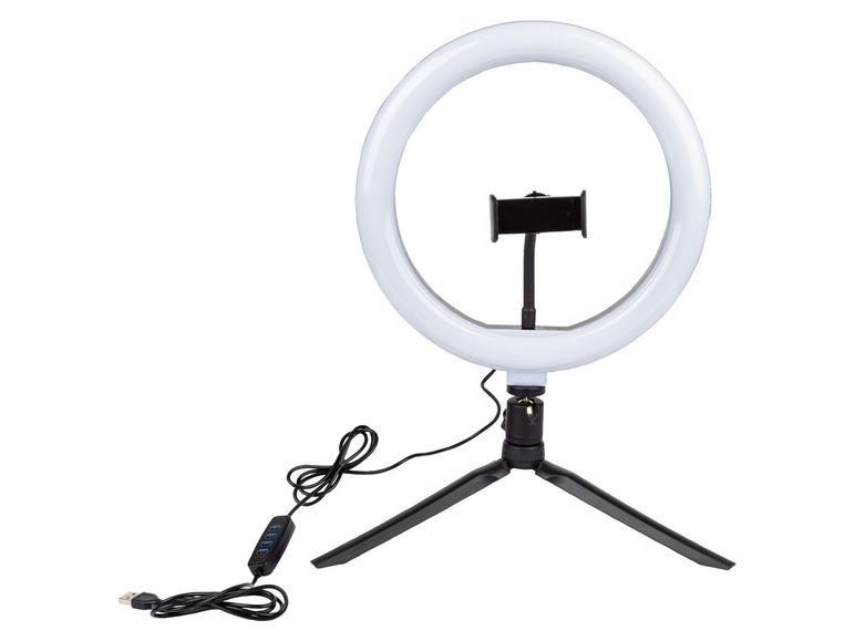  Zobrazit na celou obrazovku LIVARNO home Světelný LED kruh pro selfie - Obrázek 1