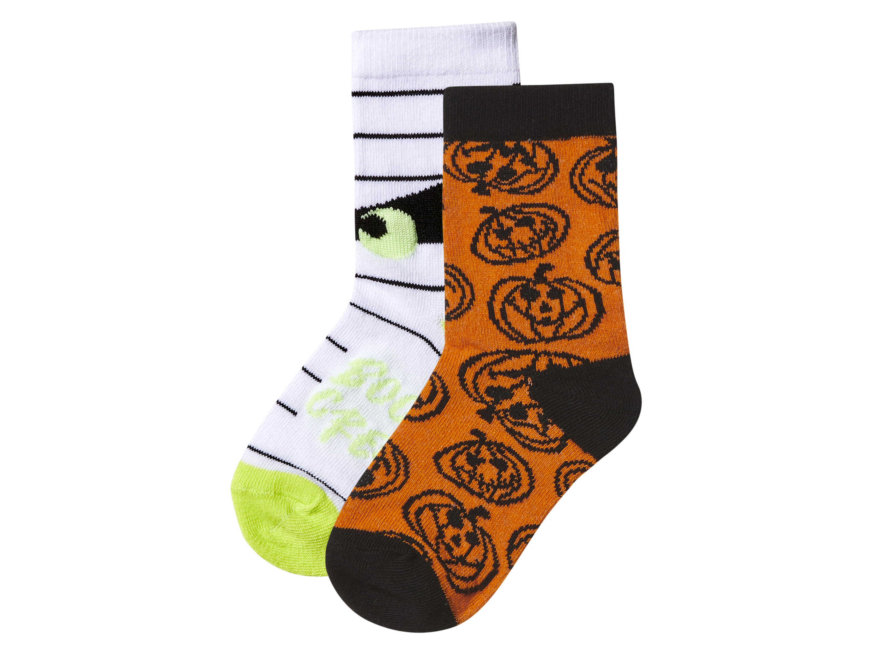 lupilu® Dětské ponožky, 2 kusy (bílá/oranžová, 19/22)