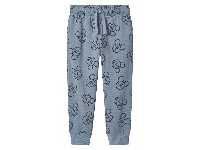 Modré tepláky s potiskem Mickey Mouse