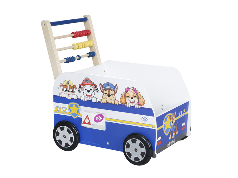 Hračka Paw Patrol s vozíkem a abakusem.