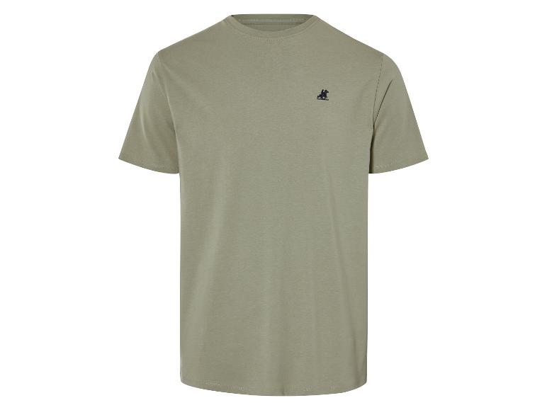 Krátké khaki tričko, značka Fred Perry.