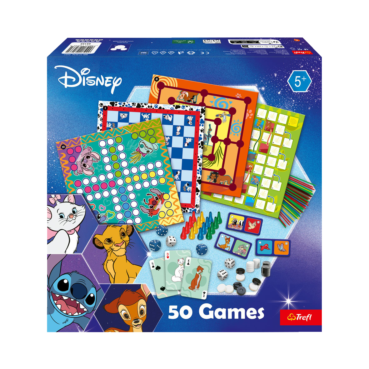 Trefl Sada 50 společenských a stolních her (Disney)