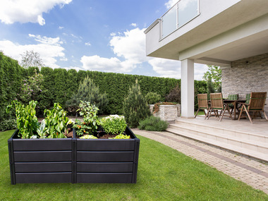 KHW Vyvýšený záhon »Demeter«, plast, antracit