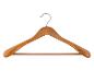 Dřevěná ramínka na oblečení s kovovou smyčkou
