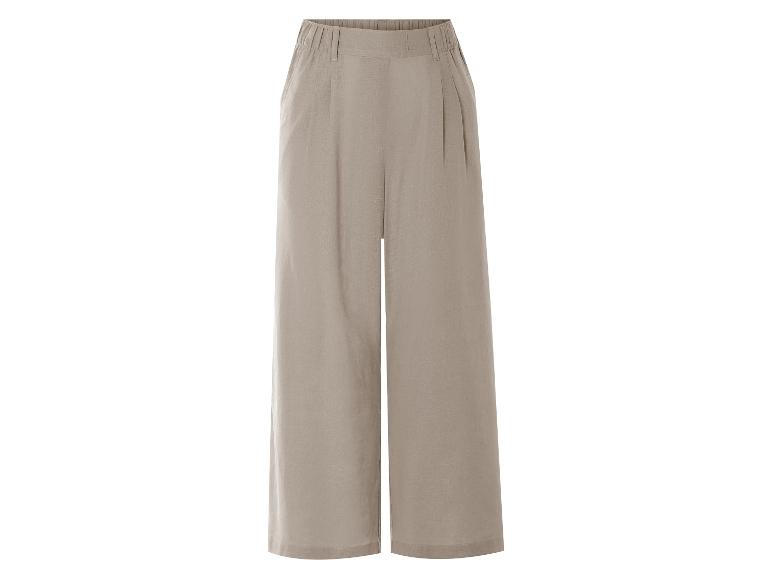 Béžové široké kalhoty: elegantní a ležérní oděv.