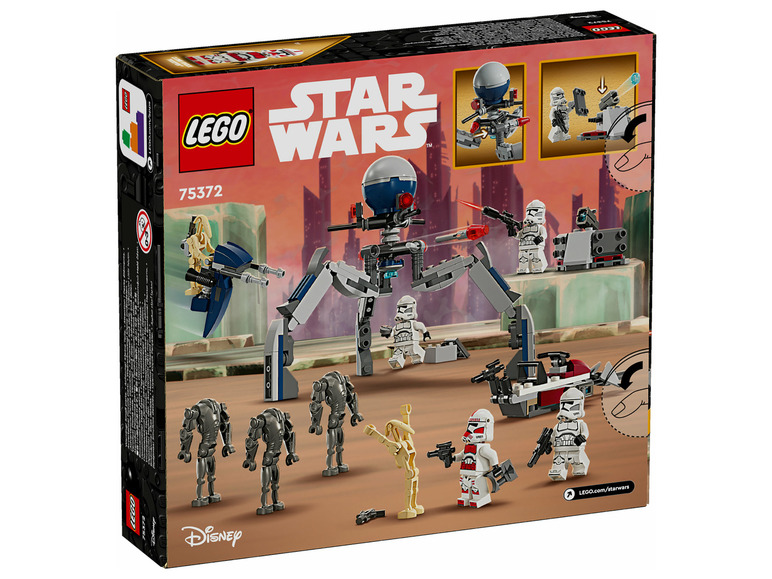 LEGO Star Wars sada s chodícím strojem, rychlým vozidlem a různými minifigurkami