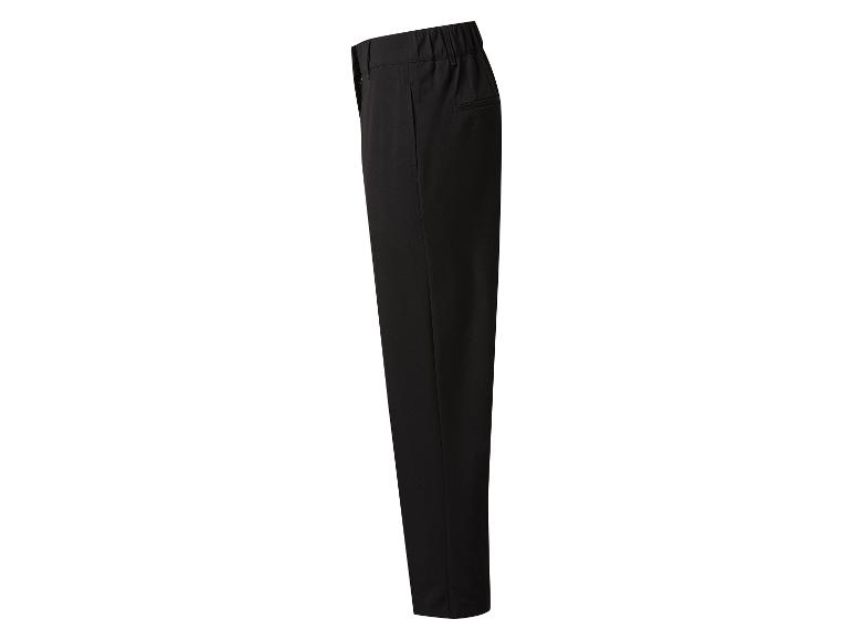 Černé pánské kalhoty s elastickým pasem