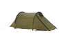 Zelený stan na kempování.