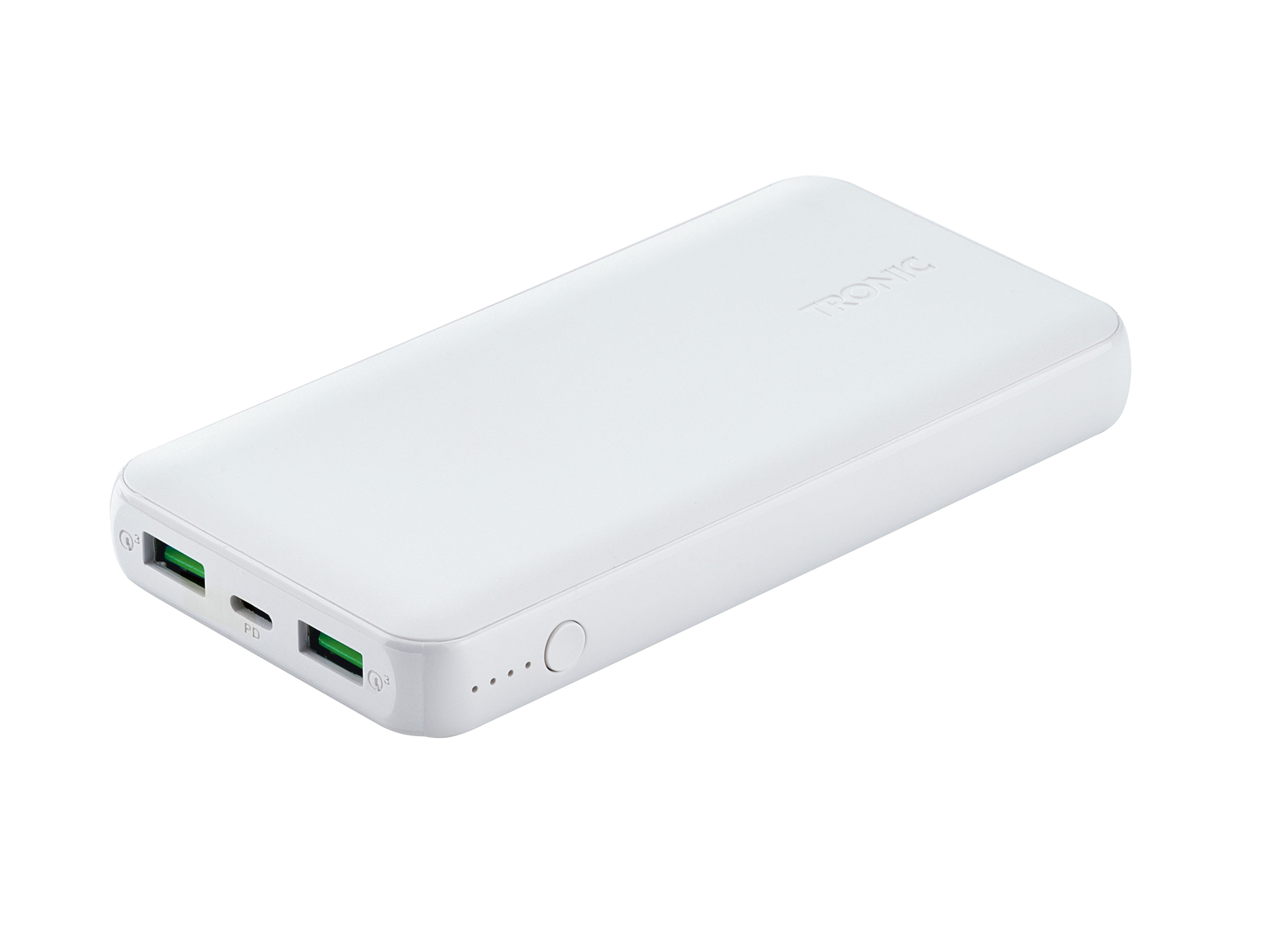Tronic® Powerbanka 10 000 mAh, Usb-C PD, Usb-A, Smart Fast Charge (bílá)