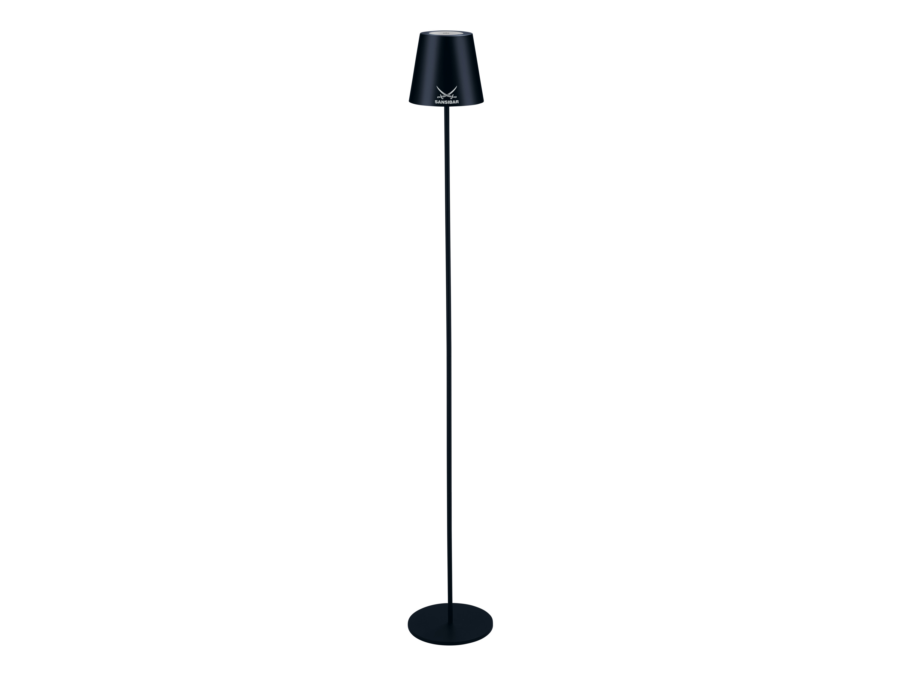 Sansibar LED aku stojací lampa s dotykovým stmívačem (černá)