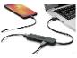 Chytrý telefon, notebook a TRONIC USB rozbočovač s kabely.