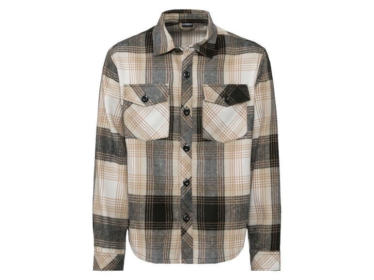  Zobrazit na celou obrazovku LIVERGY® Pánský flanelový overshirt - Obrázek 2