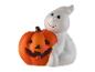 Halloweenský dekorativní duch s dýní.