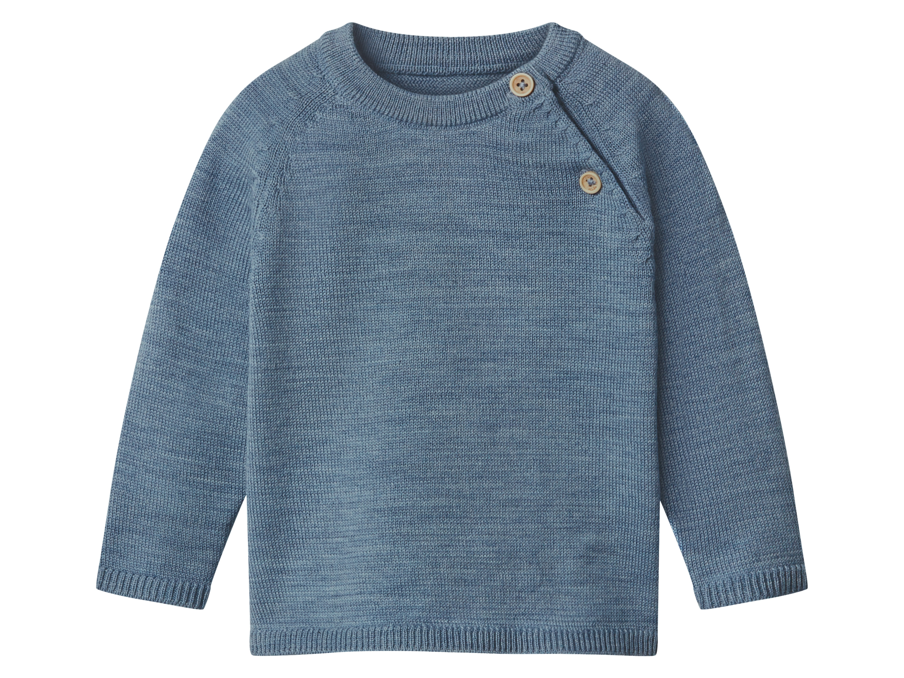 lupilu® Dětský pletený svetr z vlny Merino (modrá, 50/56)