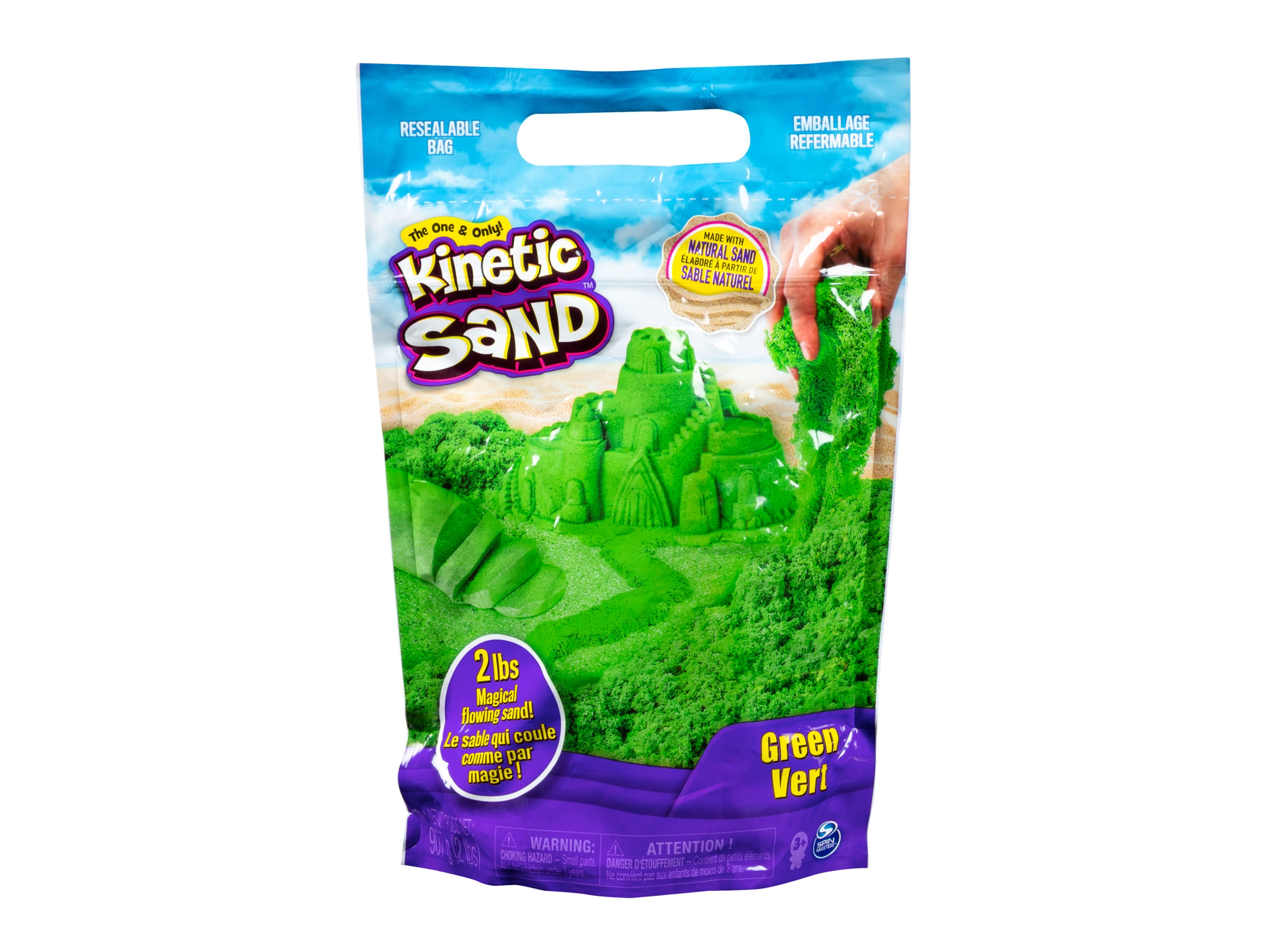 KINETIC SAND BALENÍ ZELENÉHO PÍSKU 0,9 kg