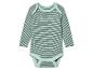 Dětský overal s dlouhými rukávy s pruhy.
