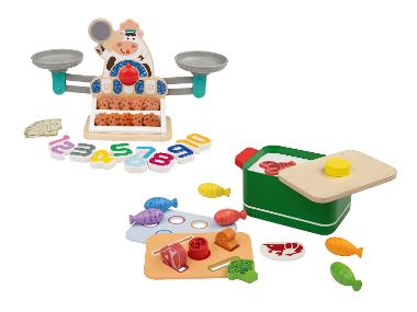 Playtive Dřevěná motorická hračka kuchyňské pomůcky