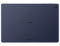 Zadní strana modrého tabletu Huawei s audio systémem Harman Kardon.