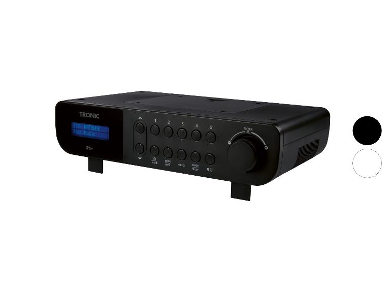 Černé rádio TRONIC DAB+ s displejem a ovládacími tlačítky