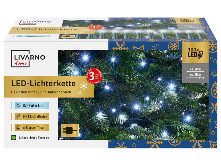  Zobrazit na celou obrazovku LIVARNO home Světelný LED řetěz, 100 LED - Obrázek 19