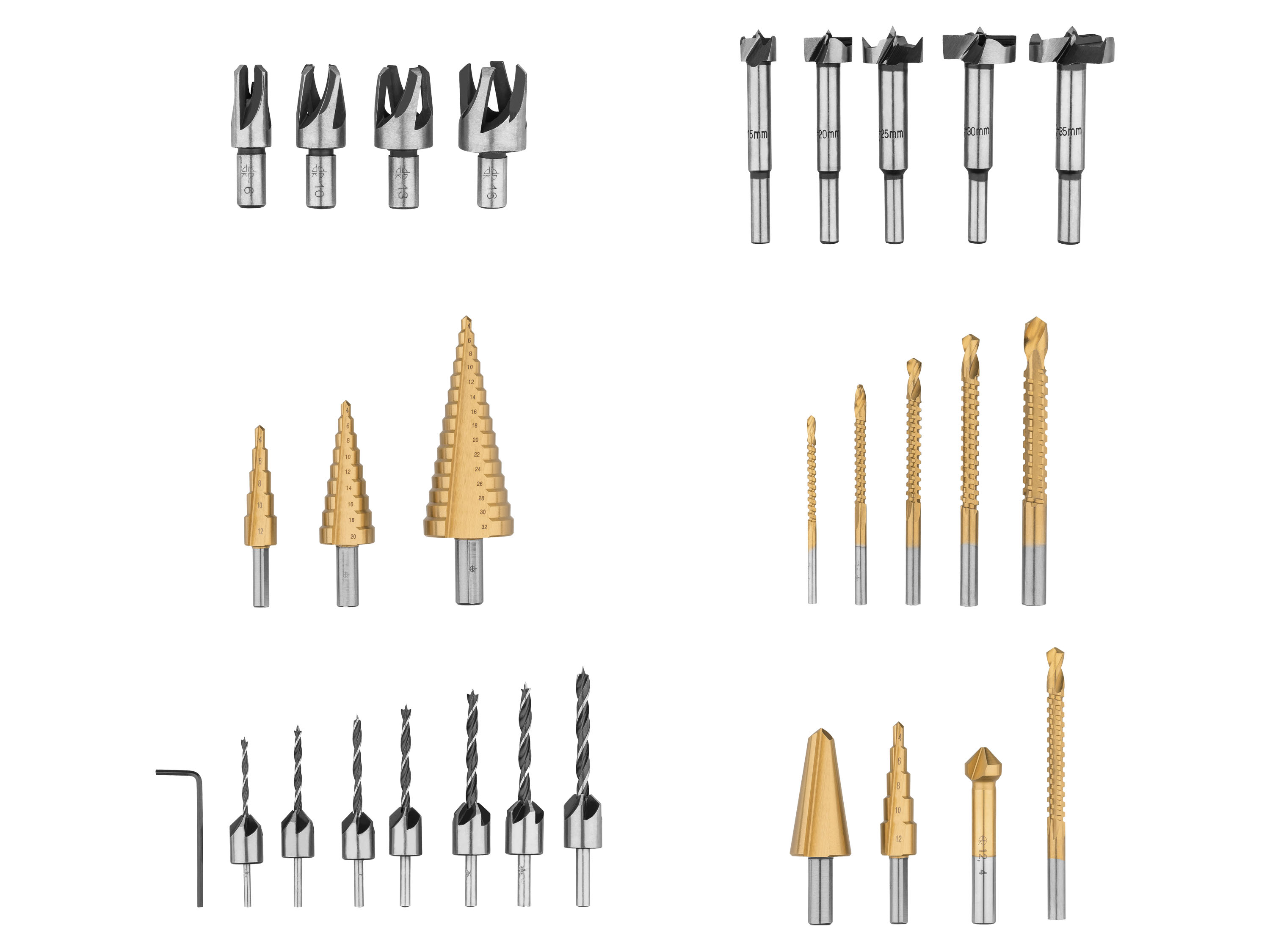 PARKSIDE® Sada speciálních vrtáků PSB 6 A1