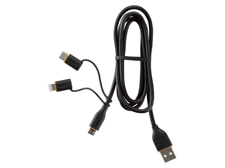  Zobrazit na celou obrazovku TRONIC® Nabíjecí a datový kabel 3 v 1, USB-A na USB-C, MicroUSB - Obrázek 6