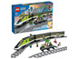 LEGO City sada s vysokorychlostním vlakem, osvětlením a dálkovým ovládáním.
