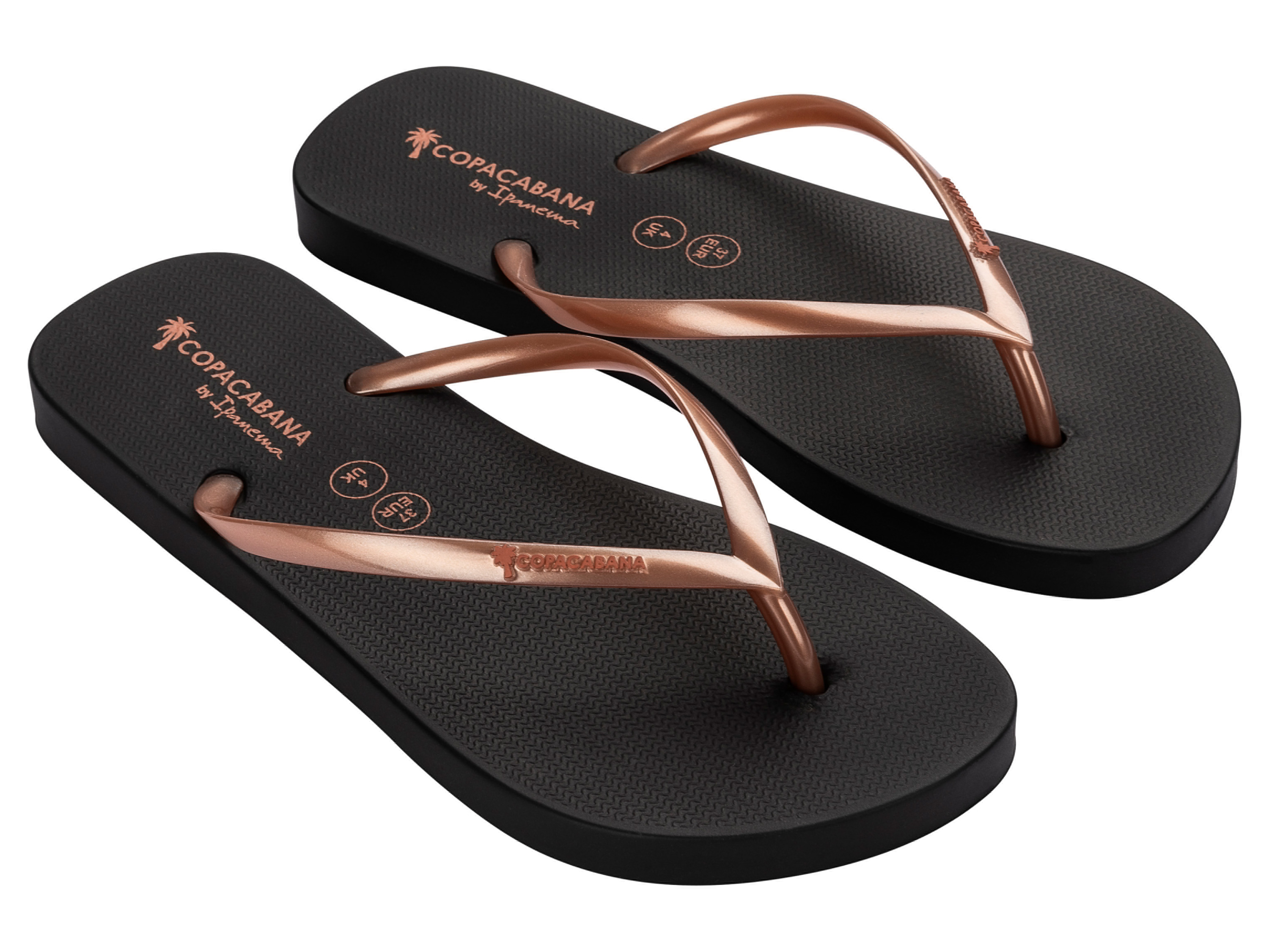 Copacabana by Ipanema Dámské / Pánské žabky (černá / měděná, 38)