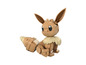 Postavička Eevee z kostek ve stylu Pokémon.