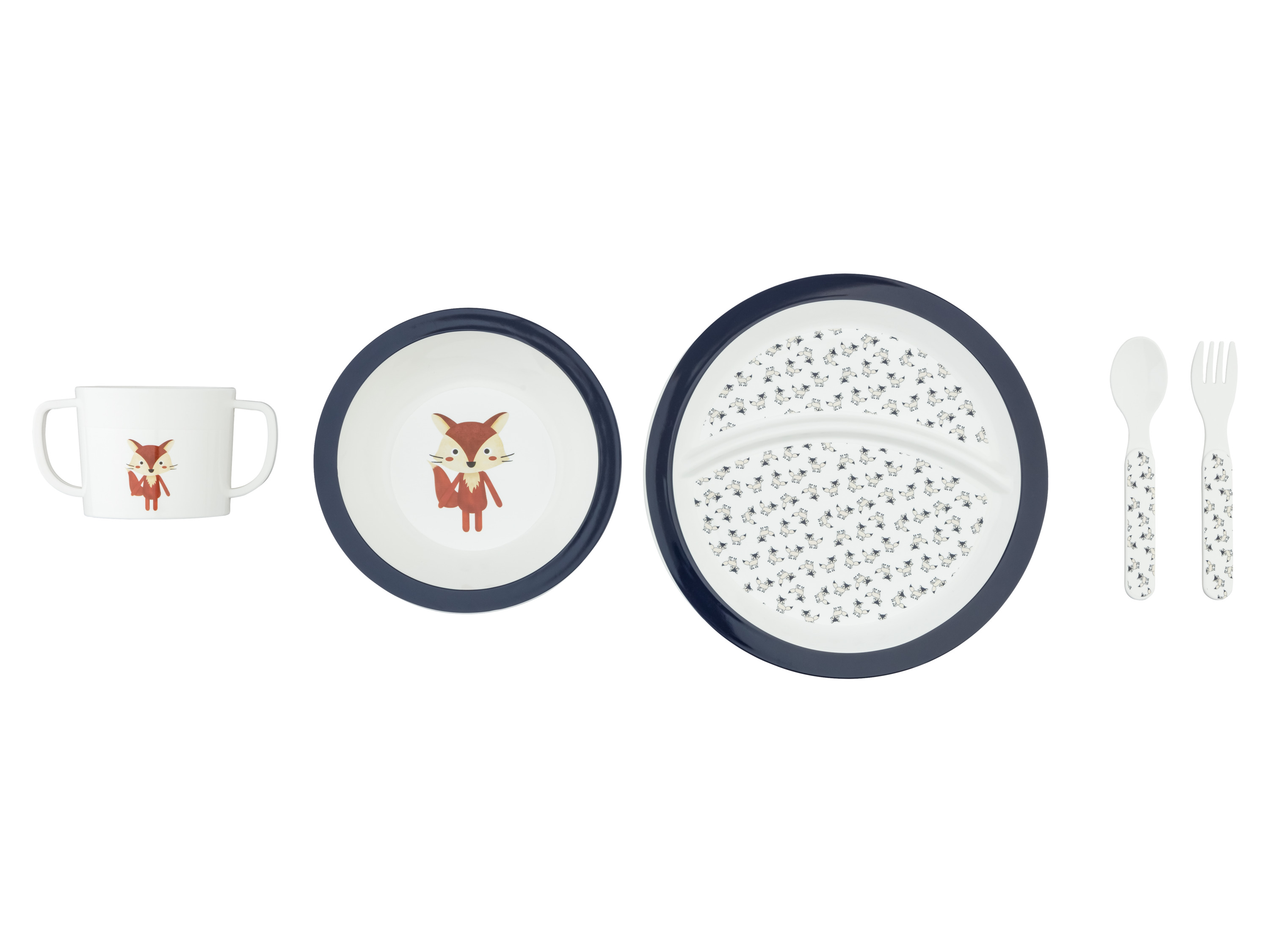 Livarno home Sada dětského nádobí, 5dílná (liška Emmy)