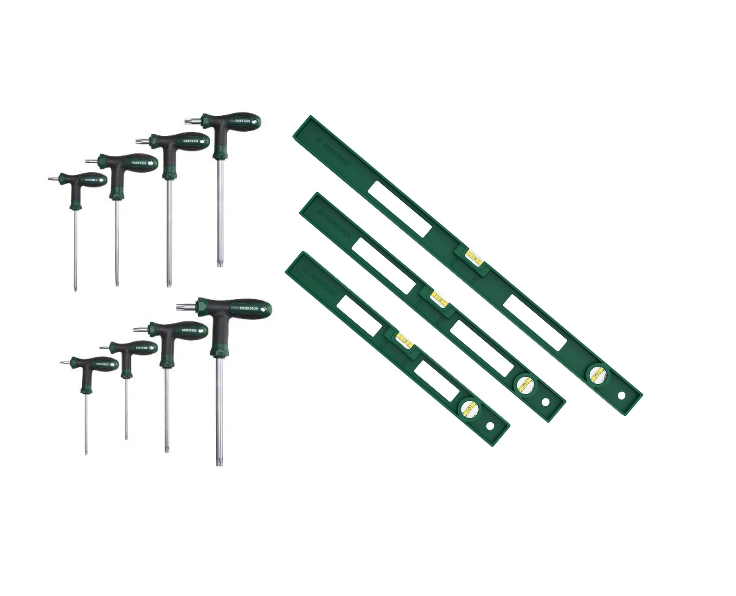 Parkside® Sada vodováh a hvězdicových klíčů, 11dílná