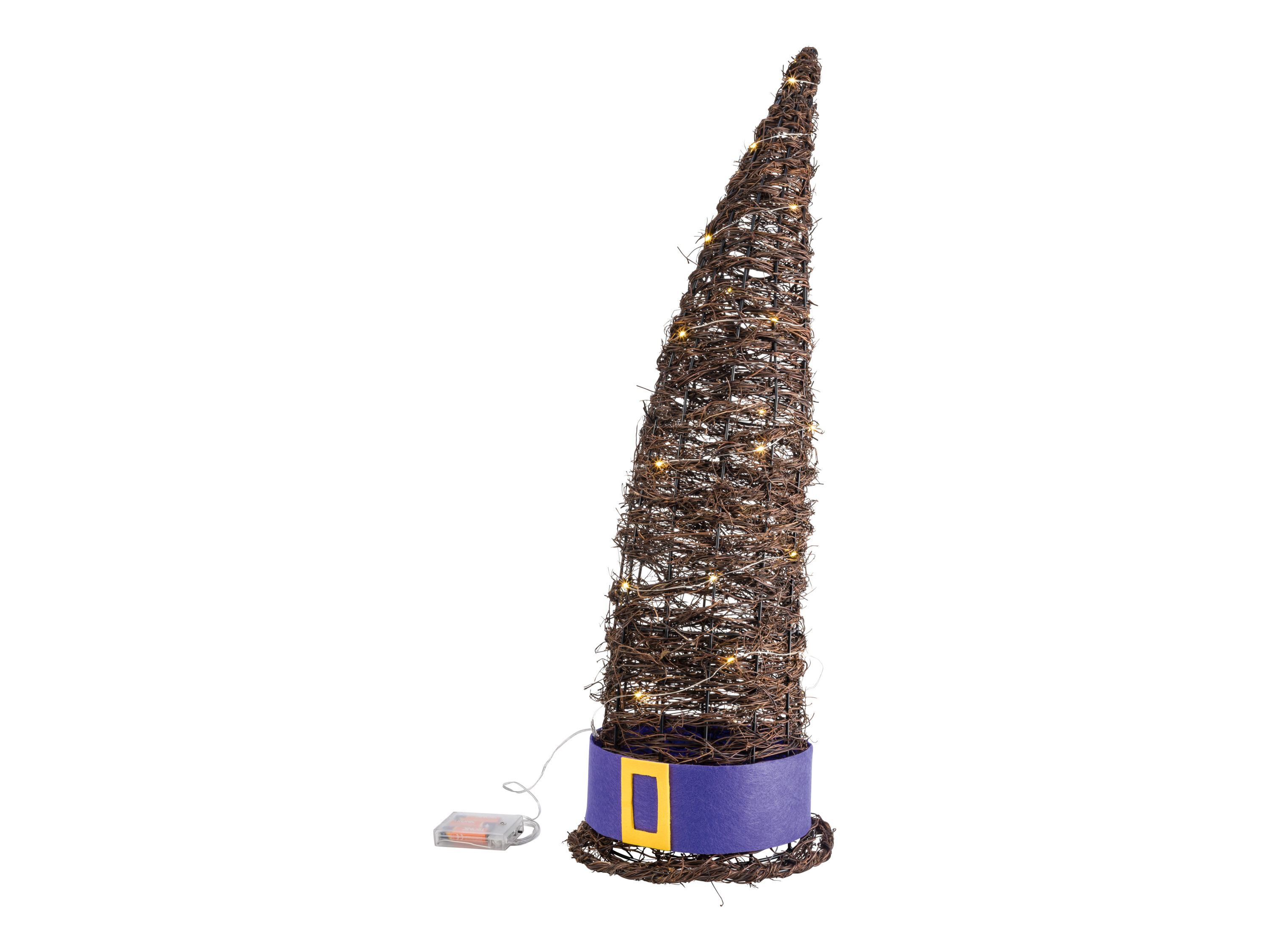 Halloween LED čarodějnické koště / klobouk (čarodějnický klobouk)