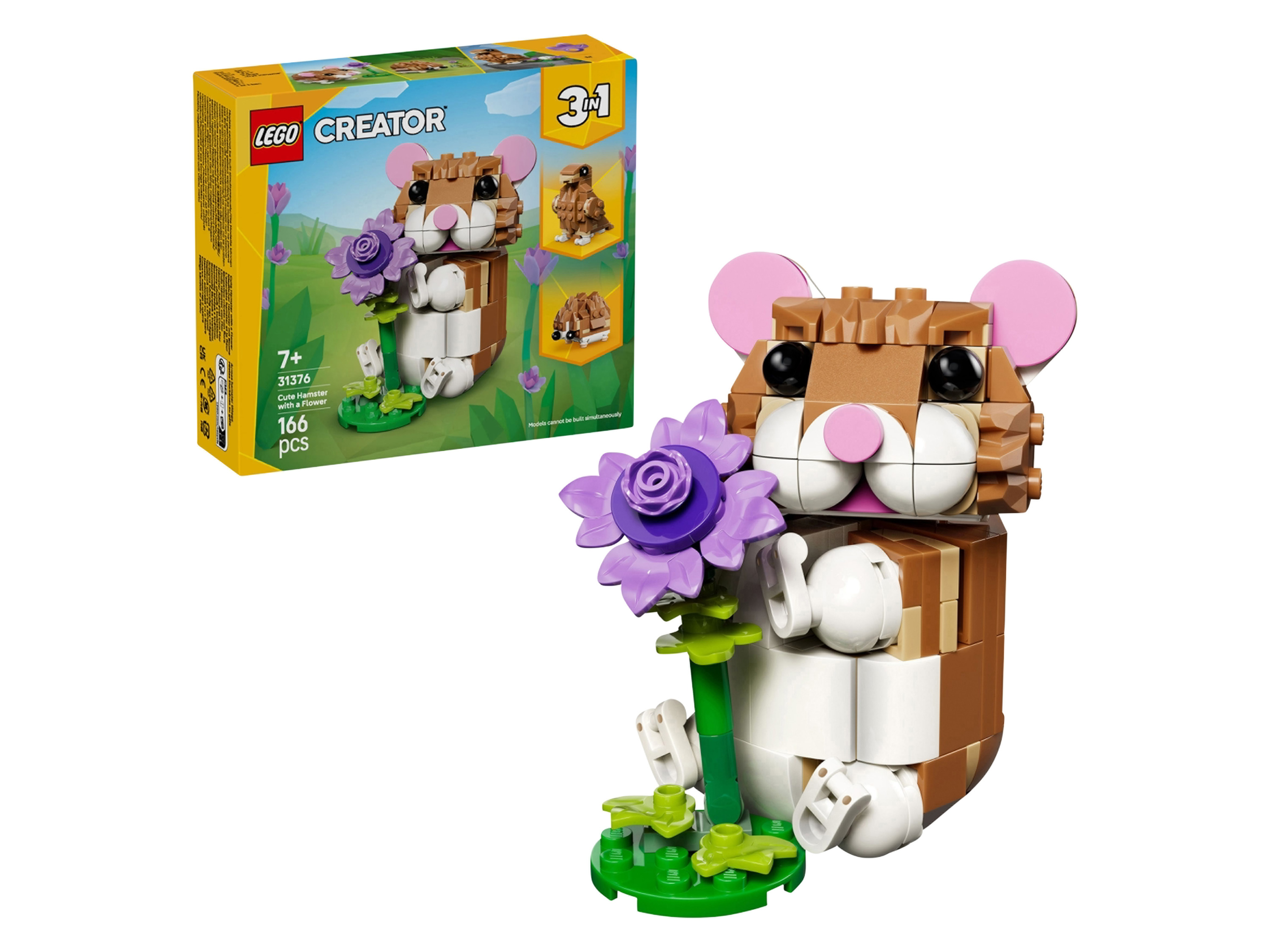 Lego® Creator 31376 Roztomilý křeček s květinou 3 v 1