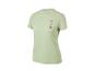 Světle zelené dámské sportovní tričko CRIVIT s krátkým rukávem a fialovými symboly.