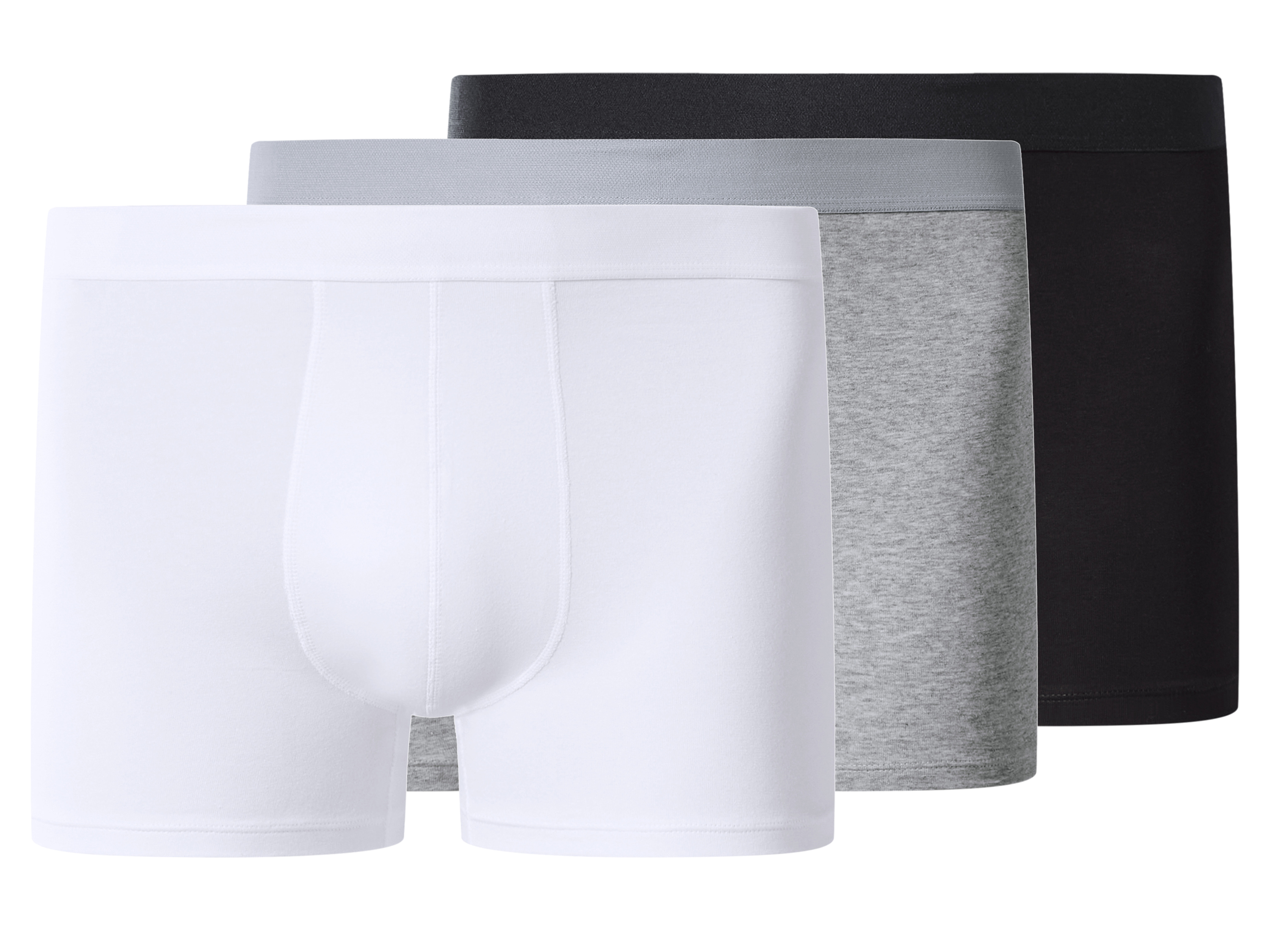 esmara Men Pánské boxerky Xxl, 3 kusy (černá/šedá/bílá, 8/Xxl)