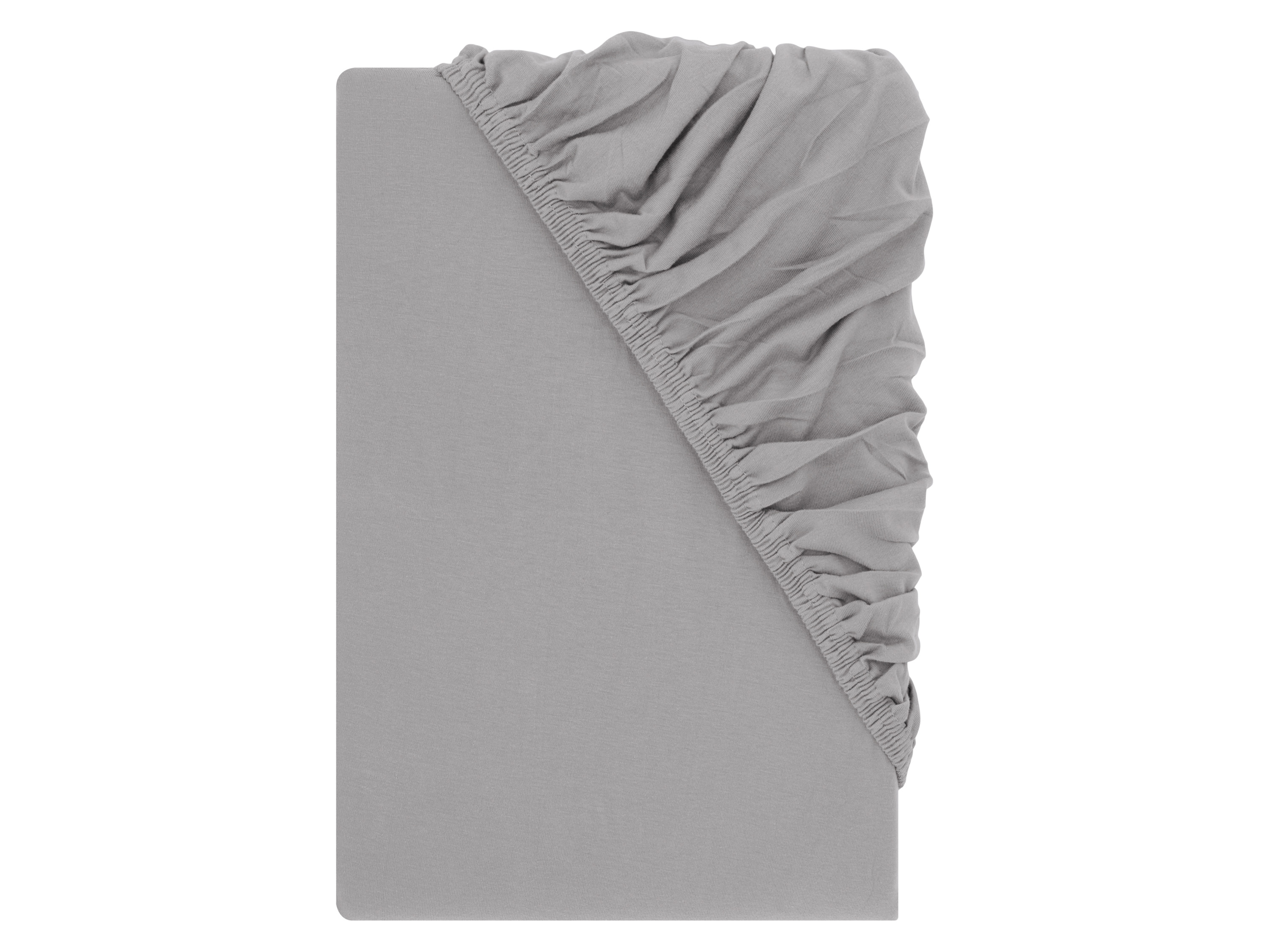 Livarno® Žerzejové napínací prostěradlo, 140-160 x 200 cm (šedá)