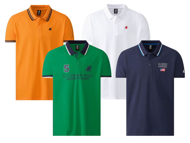  Zobrazit na celou obrazovku U.S. Grand Polo Pánské polotriko „Slim Fit“ - Obrázek 1