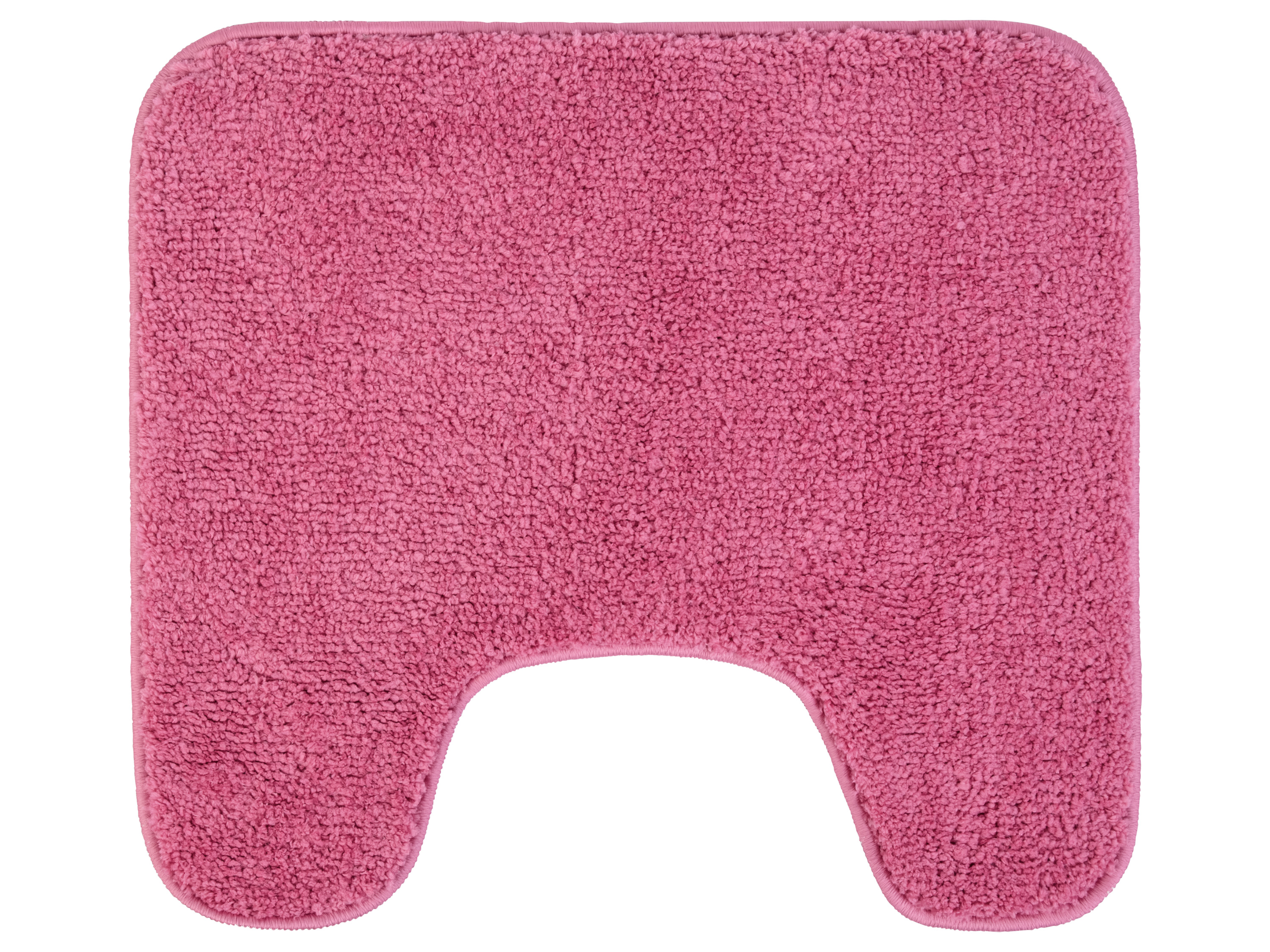 Livarno home Sada koupelnových předložek, 2dílná (s WC výřezem, růžová)