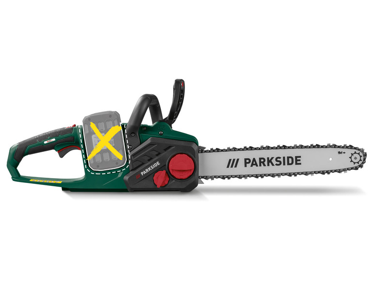  Zobrazit na celou obrazovku PARKSIDE® Aku řetězová pila PKSA 40 Li B2, 2x 4 Ah - Obrázek 5