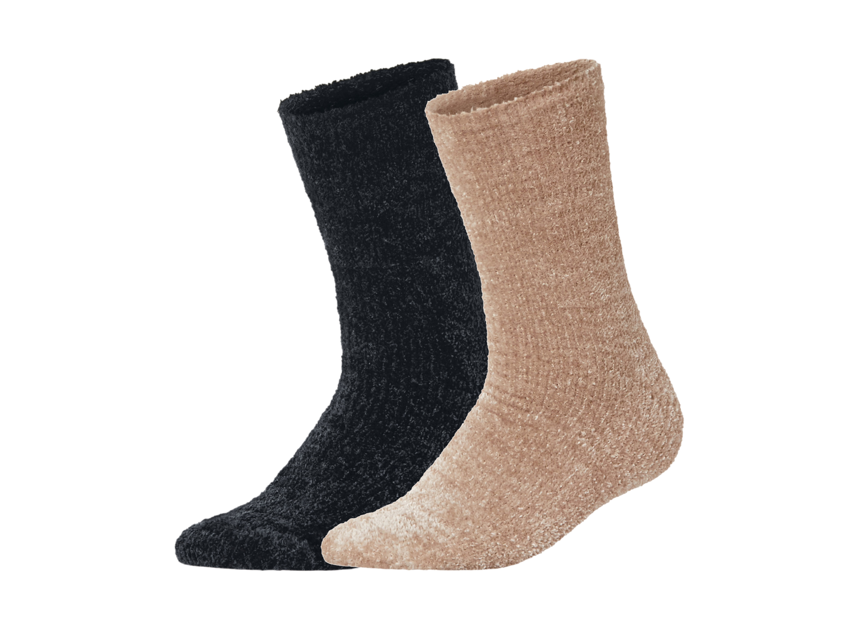 esmara® Dámské hebké ponožky, 2 páry (béžová/černá, 39-42)