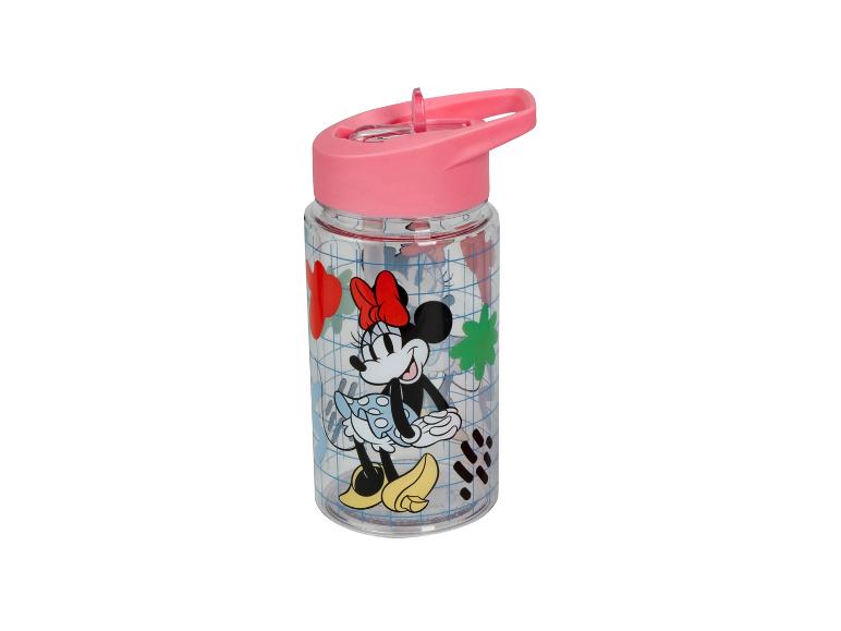 Láhev na vodu Minnie Mouse s růžovým víčkem a mřížkovaným vzorem