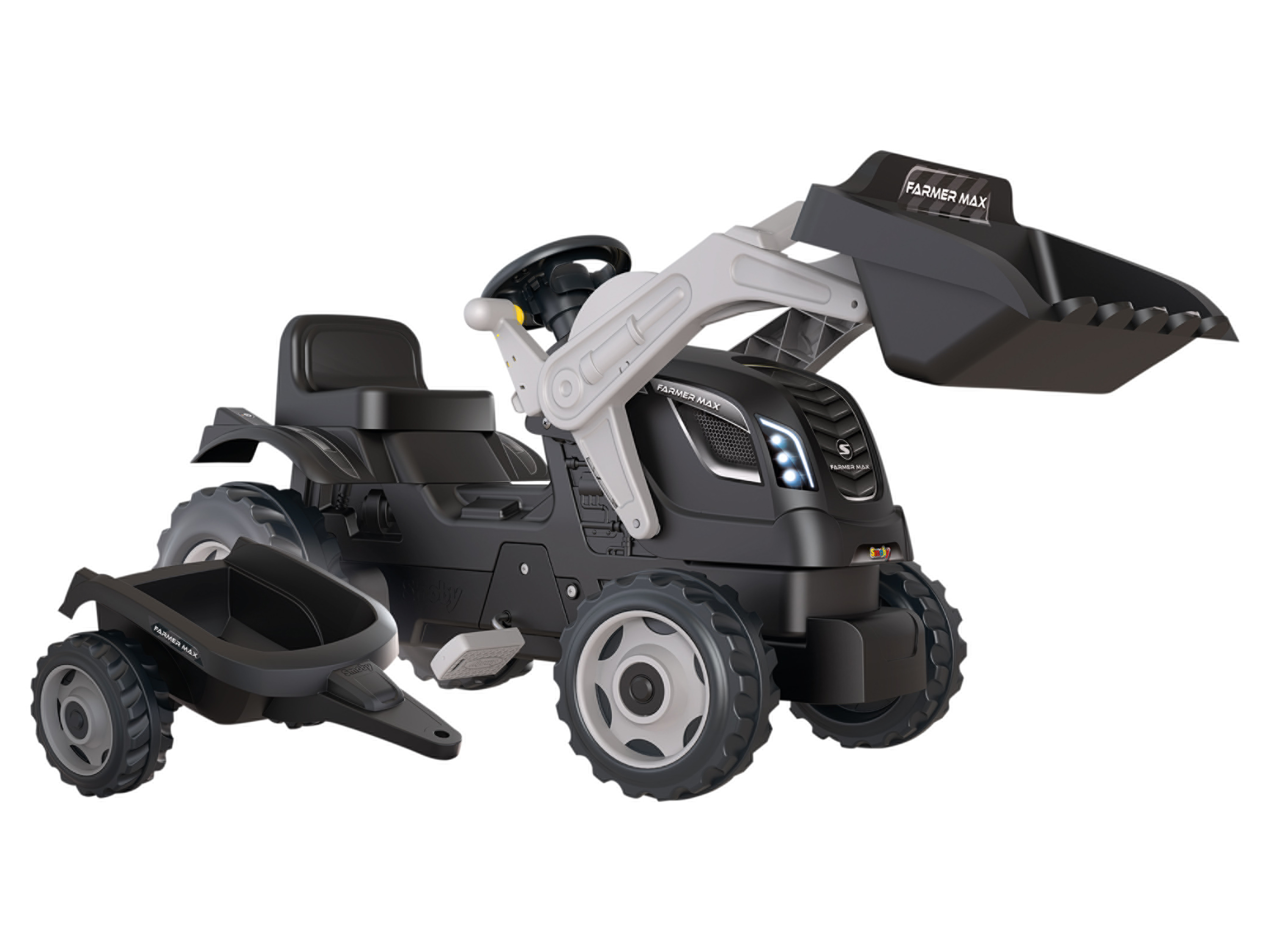 Smoby Traktor s nakladačem a přívěsem