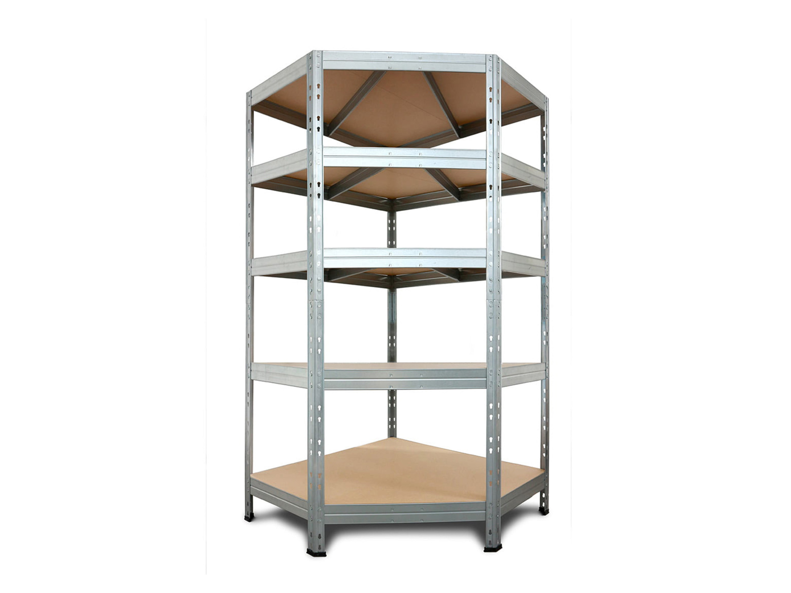 AR Shelving Vysokozátěžový rohový regál Rivet 180x90x45x64,5 cm