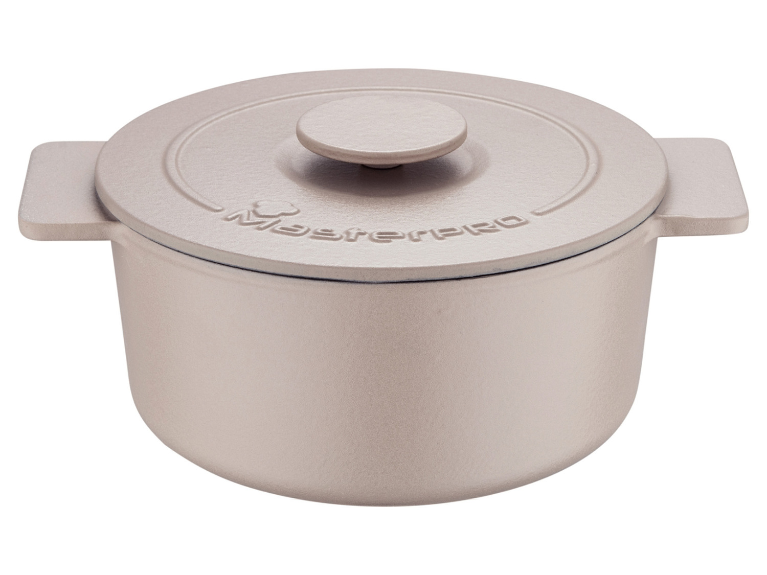 Masterpro Litinový hrnec, Ø 21 cm, 3l (béžová)