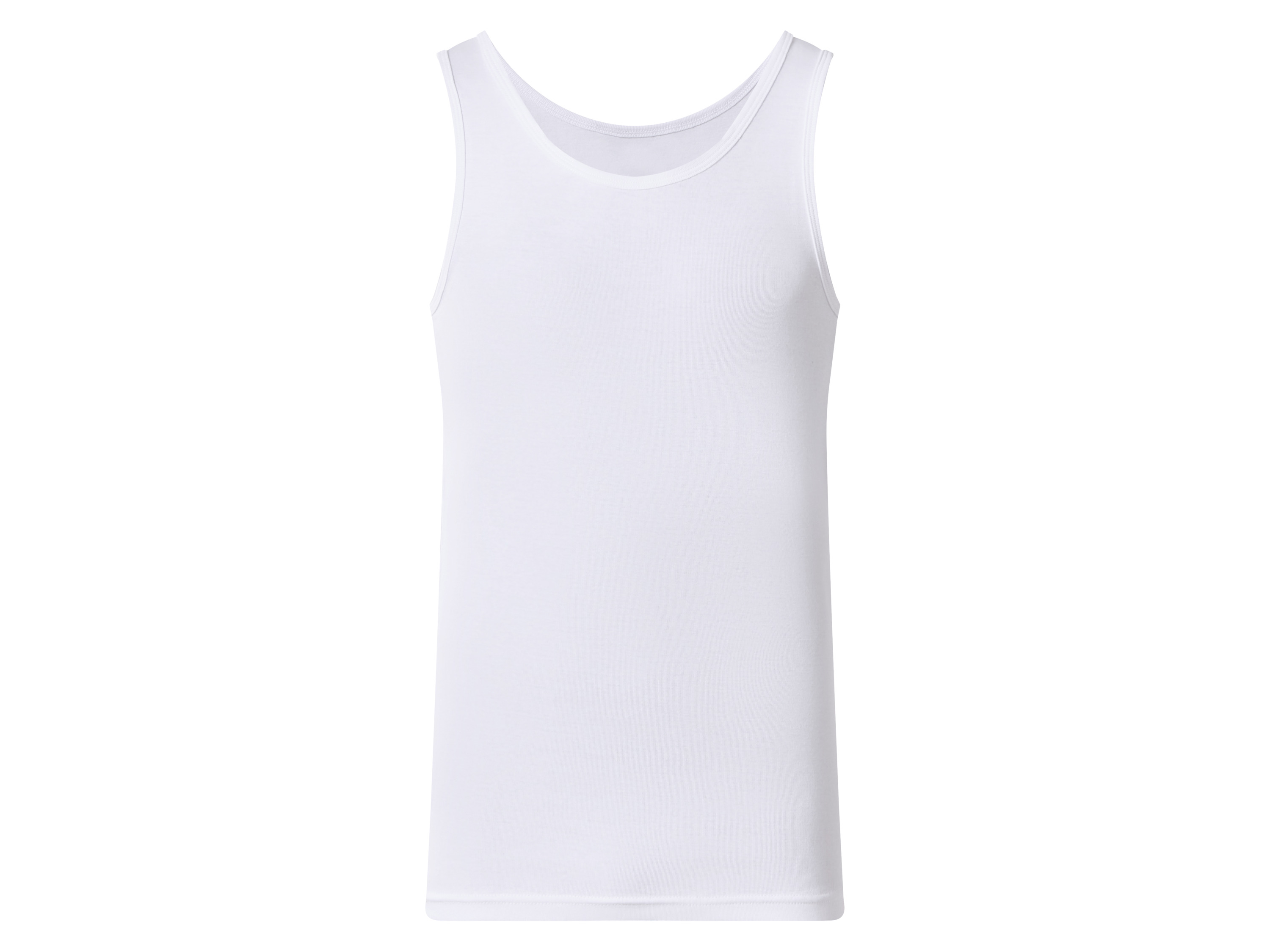 esmara Men Pánský vroubkovaný nátělník s BIO bavlnou (bílá, 5/M)